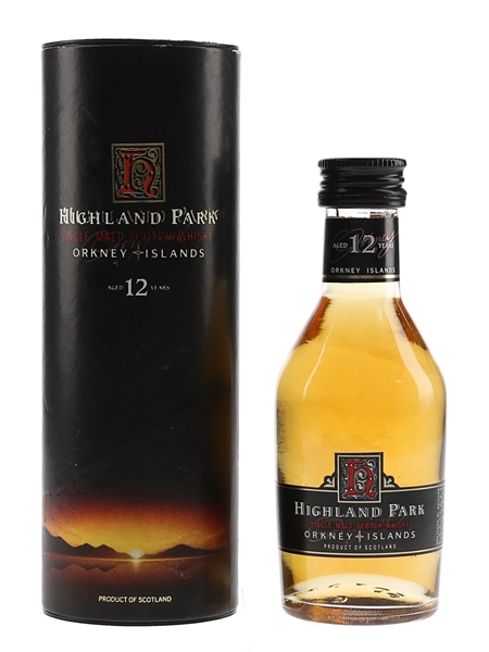 Highland Park 12 Year Old Bottled 1990s 5cl / 40%