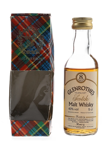 Glenrothes Glenlivet 8 Year Old Bottled 1980s - Gordon & MacPhail 5cl / 40%