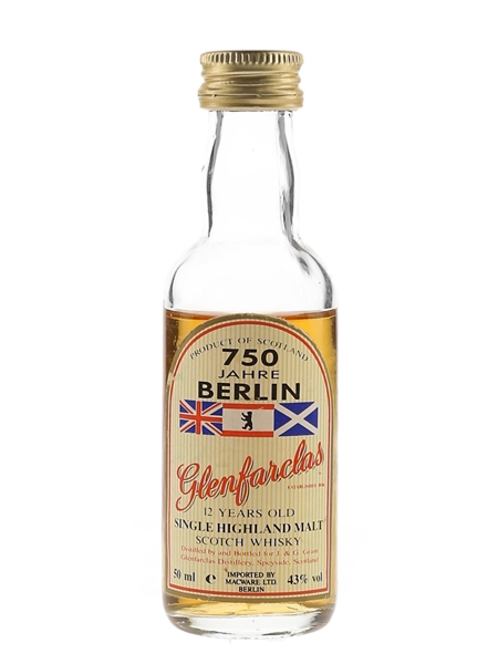 Glenfarclas 12 Year Old 750 Jahre Berlin Bottled 1980s - Macware 5cl / 43%