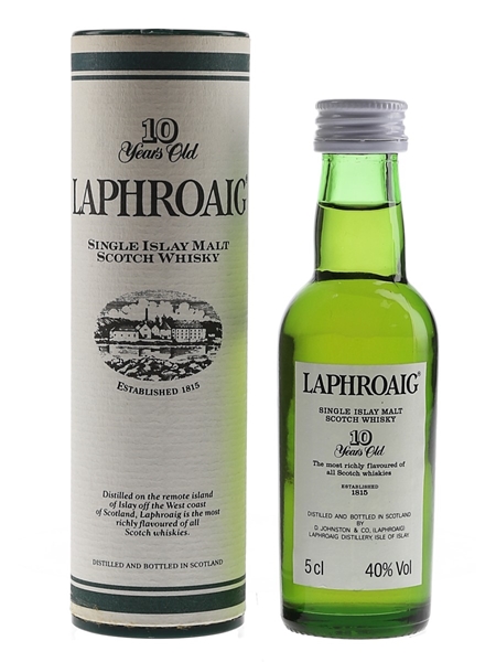 Laphroaig 10 Year Old Bottled 1980s-1990s - Pre Royal Warrant 5cl / 40%