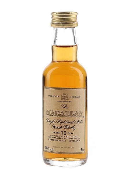 Macallan 10 Year Old Bottled 1980s 5cl / 40%