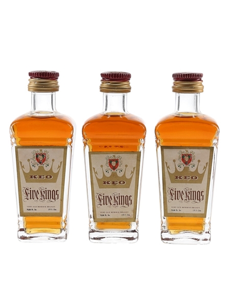 Keo Five Kings Brandy  3 x 4.5cl / 40%