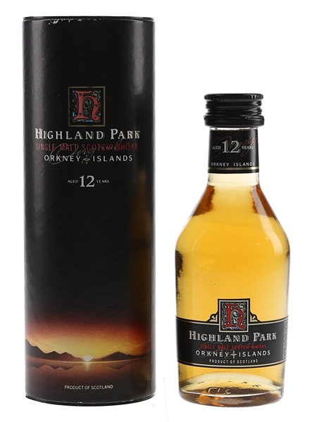 Highland Park 12 Year Old Bottled 1990s 5cl / 40%