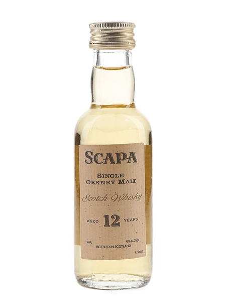 Scapa 12 Year Old Bottled 1990s - Hiram Walker 5cl / 40%