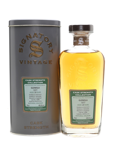 Glenisla 1977 28 Year Old Glen Keith Bottled 2006 - Signatory Vintage 70cl / 48.6%