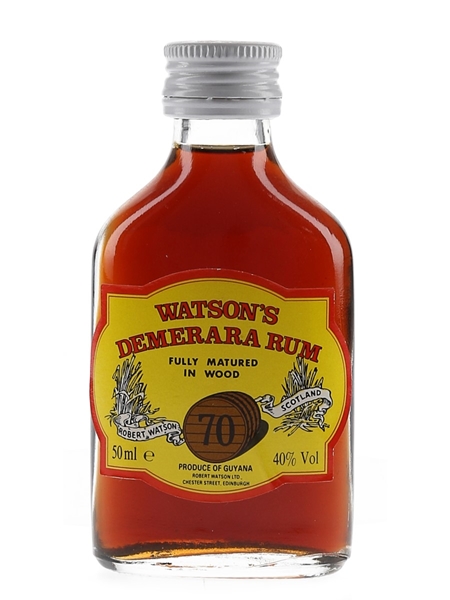 Robert Watson's Demerara Rum Bottled 1980s 5cl / 40%