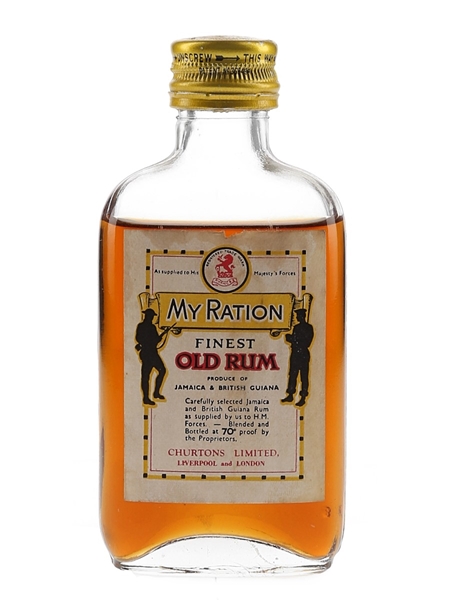 My Ration Finest Old Rum Bottled 1970s 5cl