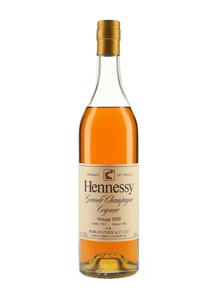 Hennessy Grande Champagne Cognac Vintage 1959 Bottled 1982 - Morgan Furze & Co. Ltd 68cl / 40%