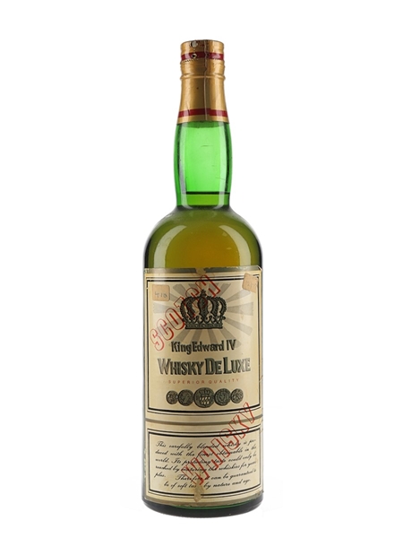 King Edward IV Whisky De Luxe Bottled 1970s 75cl