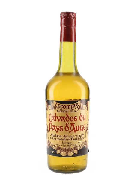 Lecompte Calvados Du Pays D'Auge Bottled 1970s-1980s 70cl / 40%