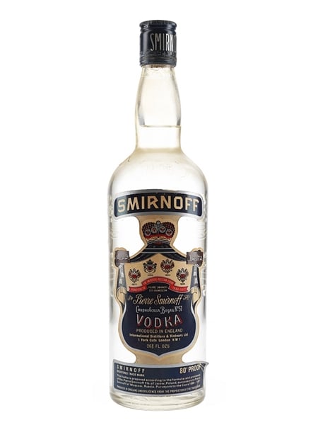 Smirnoff Blue Label Bottled 1970s - England 75.7cl / 46%