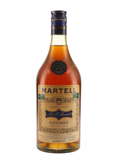 Martell 3 Star VS Bottled 1970s 68cl / 40%