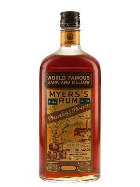 Myers's Planters' Punch Rum Bottled 1970s 75.7cl / 40%