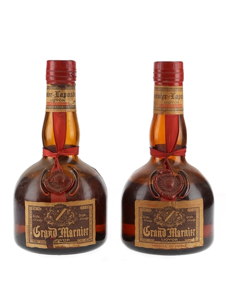 Grand Marnier Cordon Rouge Bottled 1960s-1970s 2 x 33cl / 38%