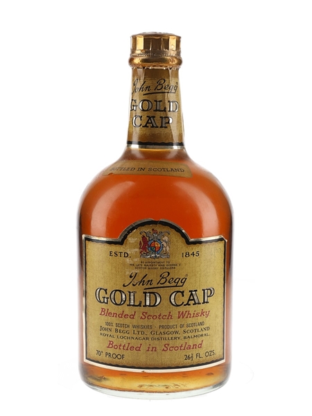 John Begg Gold Cap Bottled 1970s - Royal Lochnagar 75.7cl / 40%