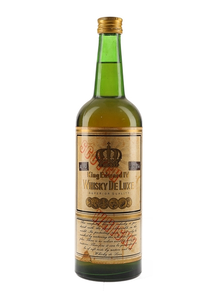 King Edward IV Whisky De Luxe Bottled 1970s 75cl