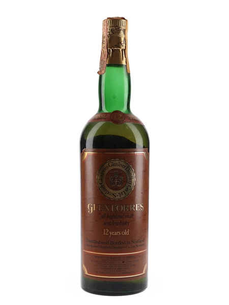 Glenforres 12 Year Old Bottled 1980s - Strega Alberti 75cl