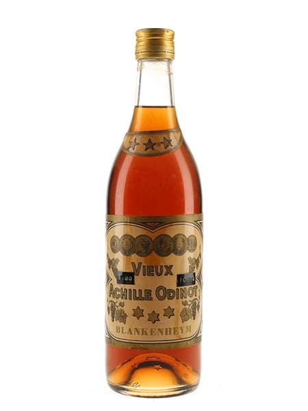 Blankenheym 3 Star Brandy Bottled 1970s - Vieux Achille Odinot 72cl / 35%