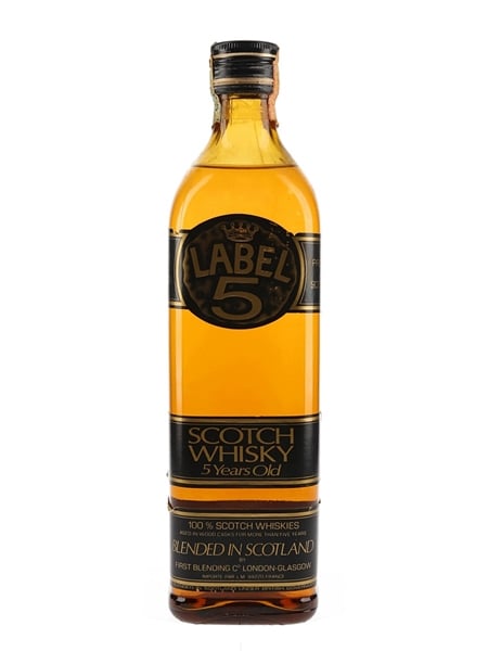 Label 5 Scotch Whisky Bottled 1970s-1980s 75.7cl / 40%