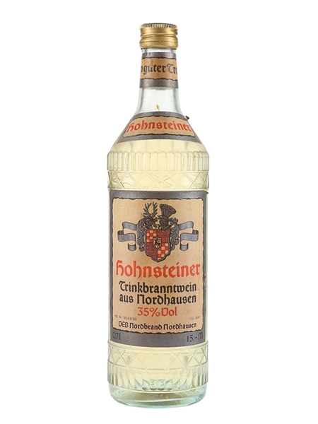 Hohnsteiner Trinkbranntwein Nordhausen Bottled 1970s 70cl / 35%