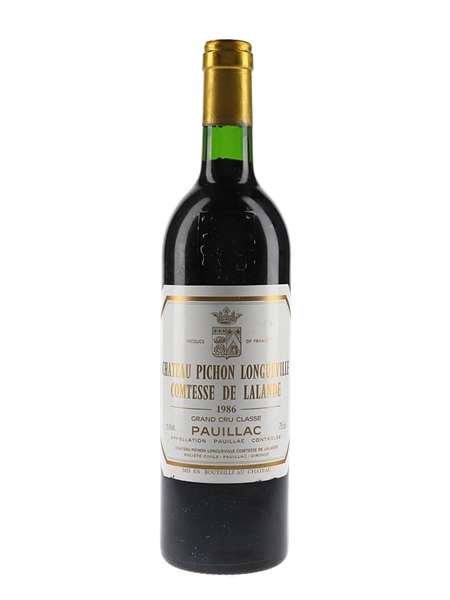 Chateau Pichon Longueville Comtesse De Lalande 1986 Grand Cru Classe - Pauillac 75cl / 12.5%