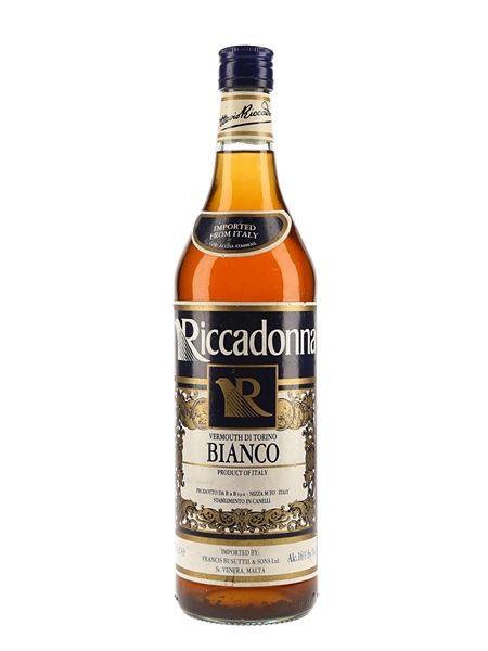 Riccadonna Vermouth Bianco Di Torino Bottled 1980s 100cl / 16%