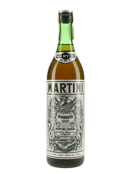 Martini Dry Bottled 1960s-1970s 100cl / 18.5%