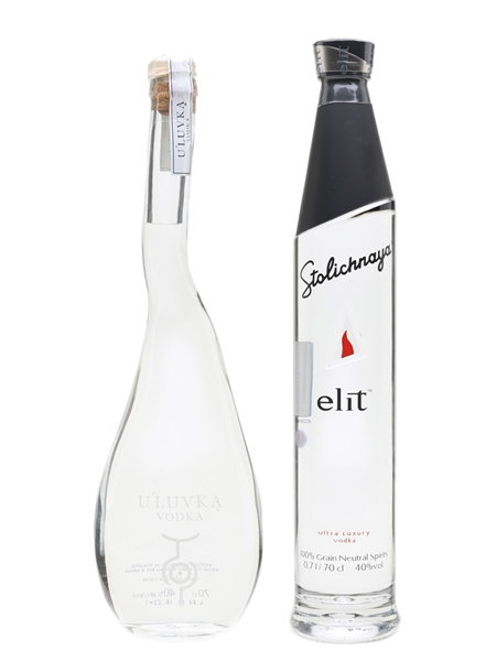 U'Luvka & Stolichnaya Elit Vodka  2 x 70cl / 40%