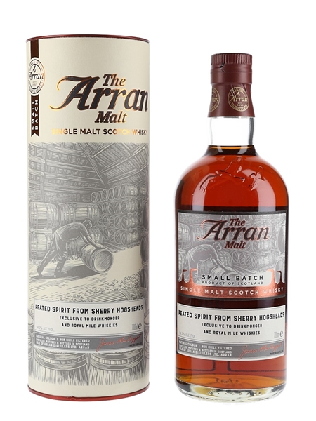 Arran 2012 Small Batch Peated Sherry Hogsheads - RMW & Drinkmonger 70cl / 54.2%