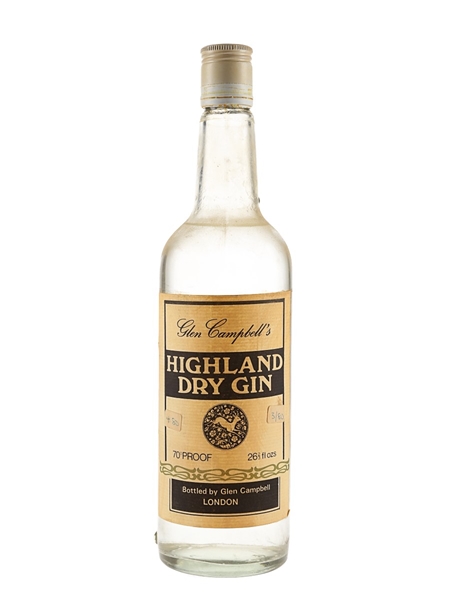 Glen Campbell's Highland Dry Gin Bottled 1980s 75.7cl / 40%