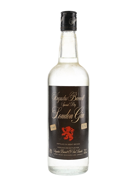 Augustus Barnet Special Dry Gin Bottled 1970s 75.7cl / 40%