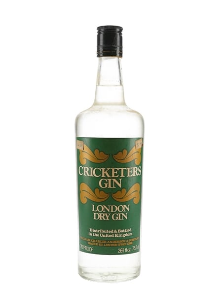 Cricketer's London Dry Gin Bottled 1970s 75.7cl / 40%