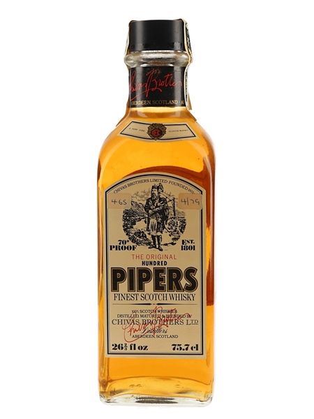 Hundred Pipers Bottled 1970s - Chivas Brothers 75.7cl / 40%