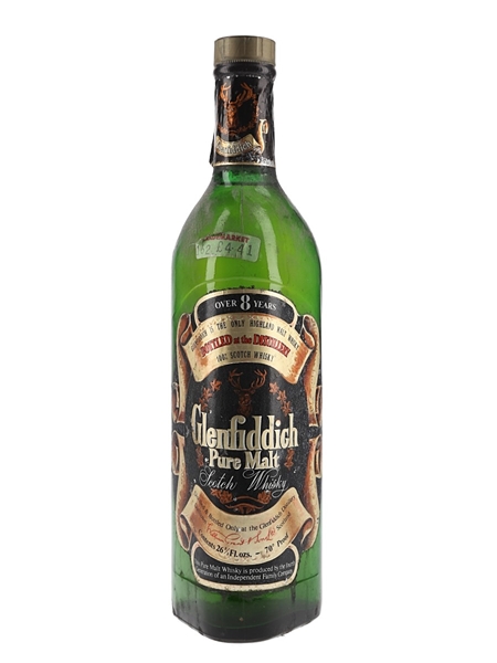 Glenfiddich 8 Year Old Pure Malt Bottled 1970s 75.7cl / 40%