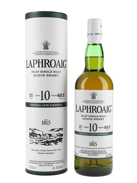 Laphroaig 10 Year Old Cask Strength Bottled 2019 - Batch 011 70cl / 58.6%