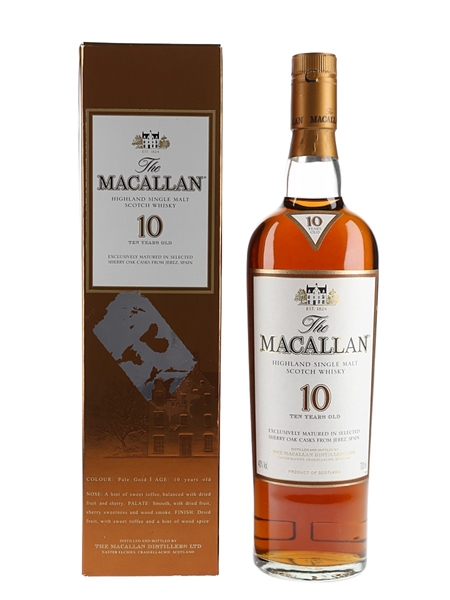 Macallan 10 Year Old Sherry Oak 70cl / 40%