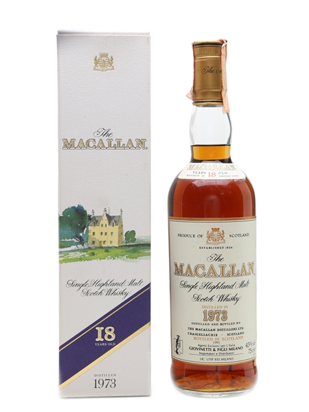 Macallan 1973 18 Year Old Bottled 1991 - Giovinetti 75cl / 43%