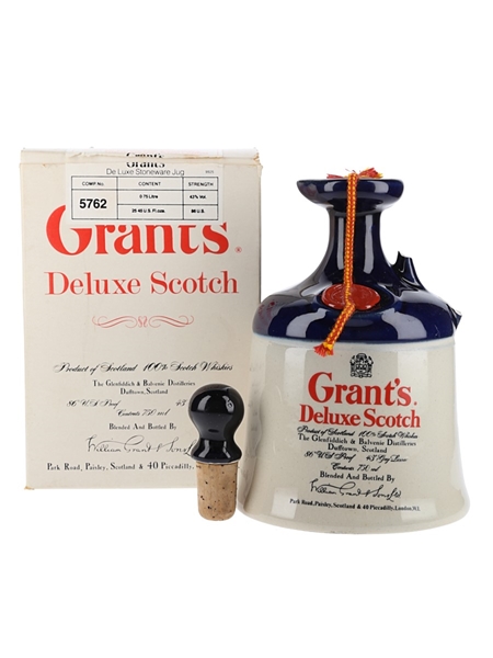 Grant's Deluxe Scotch Bottled 1980s - Ceramic Decanter - Duty Free 75cl / 43%