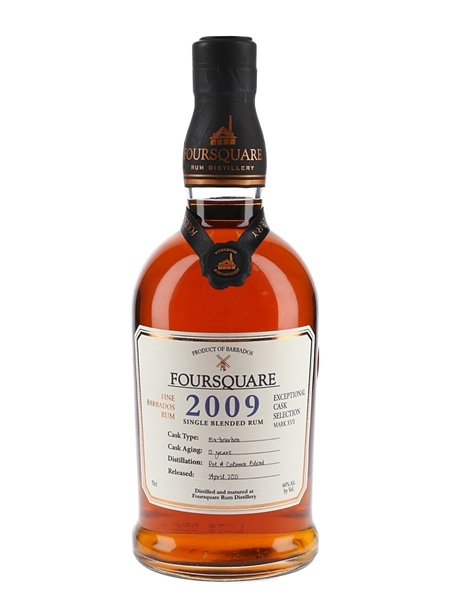 Foursquare 2009 12 Year Old Single Blended Rum Bottled 2021 - Exceptional Cask Selection Mark XVII 70cl / 60%