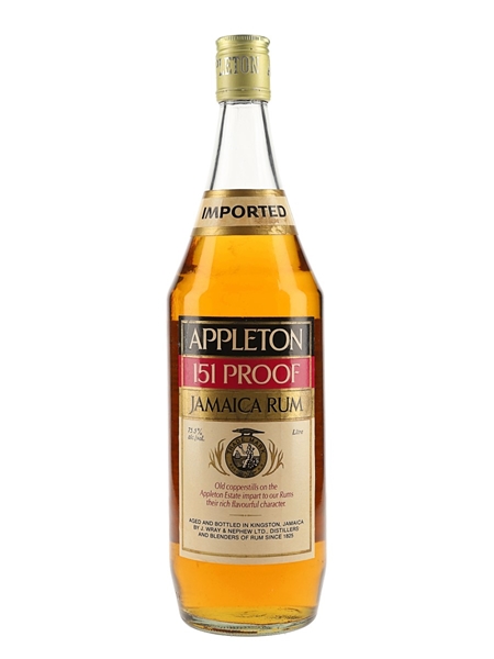 Appleton 151 Proof Bottled 1980s 100cl / 75.5%