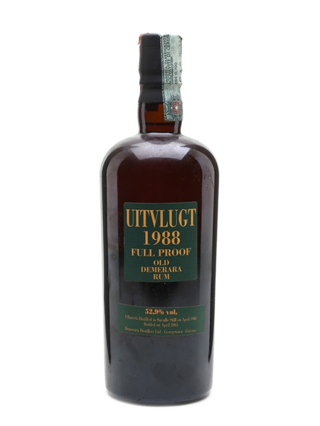 Uitvlugt 1988 Full Proof Demerara Rum 17 Year Old - Velier 70cl / 52.9%