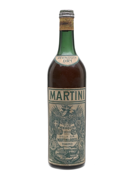 Martini Dry Vermouth Bottled 1950s 100cl / 15%