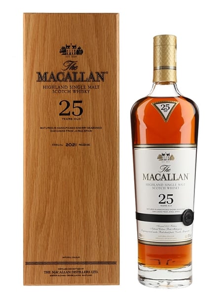 Macallan 25 Year Old Sherry Oak Annual 2021 Release 70cl / 43%