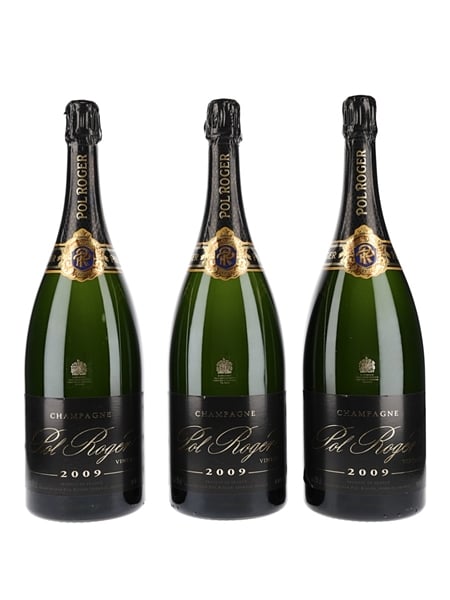 Pol Roger Brut Vintage 2009 Magnums Large Format 3 x 150cl / 12.5%