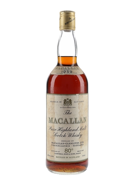 Macallan 1959 Campbell, Hope & King Bottled 1970s 75.7cl / 46%