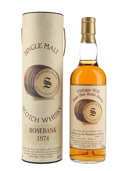 Rosebank 1974 18 Year Old Bottled 1993 - Signatory Vintage 70cl / 43%