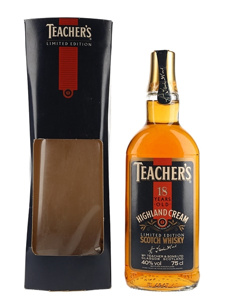 Teacher's Highland Cream 18 Year Old Bottled 1980s 75cl / 40%