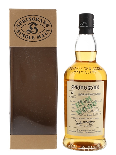 Springbank 1989 12 Year Old Rum Wood Bottled 2002 70cl / 54.6%