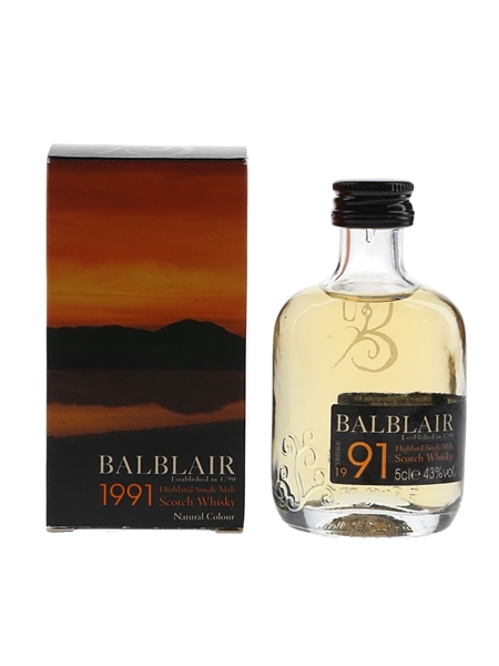 Balblair 1991 Bottled 2009 5cl / 43%