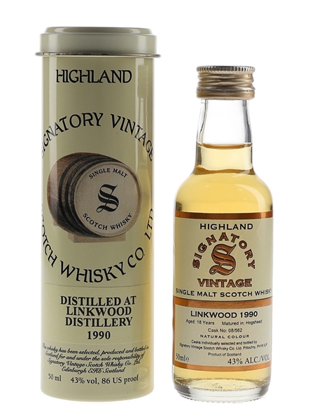 Linkwood 1990 18 Year Old Signatory Vintage 5cl / 43%